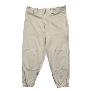 Rawlings Youth Baseball Pants Size XL Light Gray Belt Loops Back Pockets GUC